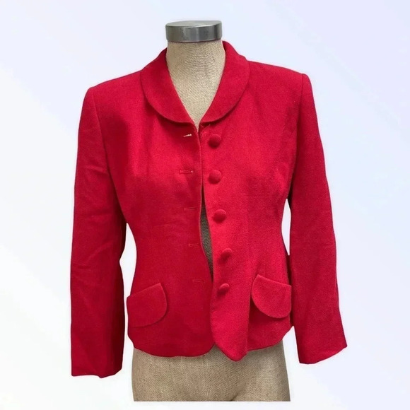 CLIFFORD & Wills Vintage‎ Red Wool Blazer - Picture 1 of 6